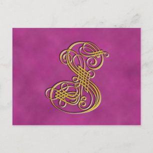 CARTE POSTALE LETTRE MONOGRAPHIQUE FLASTIQUE S