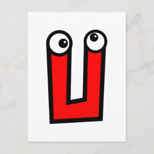 CARTE POSTALE LETTRE MONOGRAPHIQUE HUMAINE U