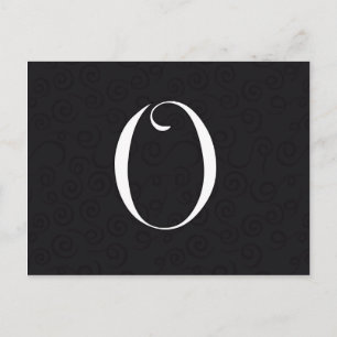 Carte Postale Lettre monographique O