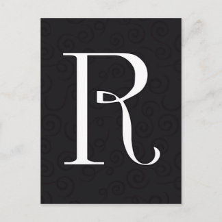 Carte Postale Lettre monographique R