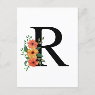 Carte Postale Lettre R