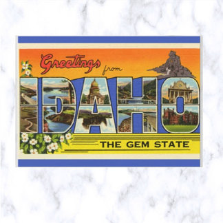 Carte Postale LETTRE vintage GRÂCE Idaho