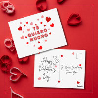 Lettres 3d du Coeur Rouge Confetti Te Quiero Mucho