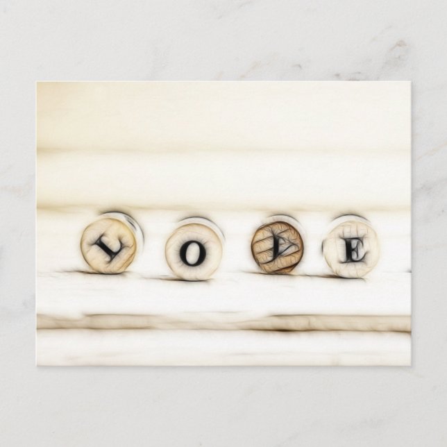 Carte Postale Lettres d'amour (Devant)