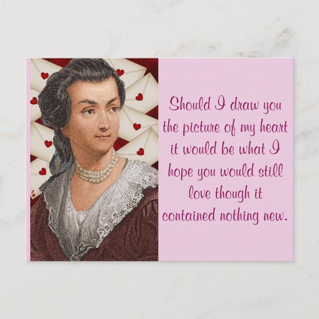 Carte Postale Lettres d'amour Abigail Adams (Devant)