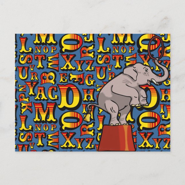 Carte Postale Lettres Du Cirque, (Devant)