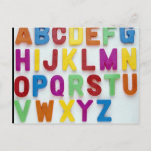Carte Postale Lettres en plastique pour enfants