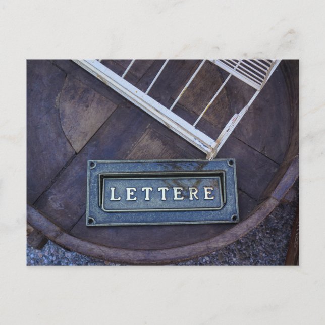 Carte Postale Lettres (lettres) (Devant)