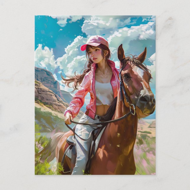 Carte Postale L'évasion alpine de Manga Cowgirl (Devant)