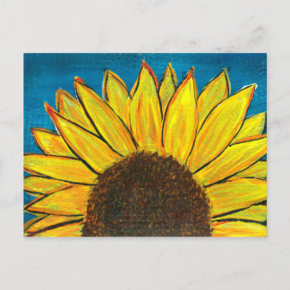 Carte Postale Levée de tournesol