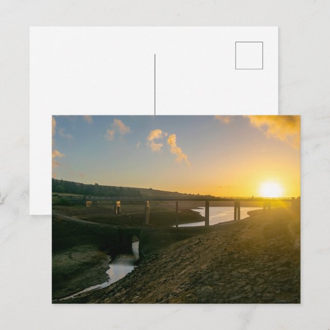 Carte Postale Lever de soleil au-dessus du pont Baitings - Profo (Devant / Derrière)