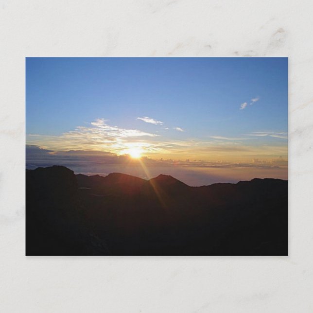Carte Postale Lever de soleil de Haleakala (Devant)