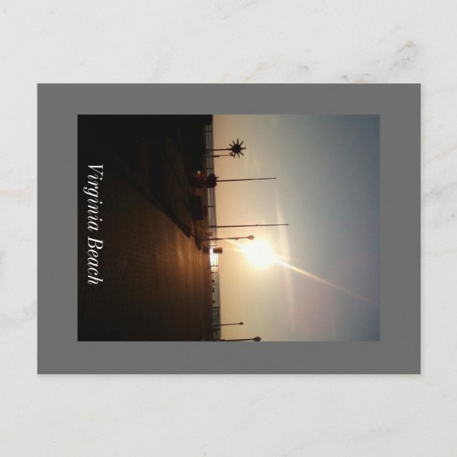 Carte Postale Lever de soleil de Virginia Beach (Devant)