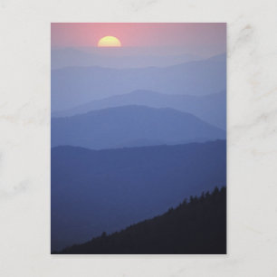 Carte Postale Lever de soleil, montagnes du sud des Appalaches, 