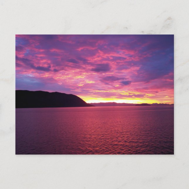 Carte postale Lever de soleil rose (Devant)