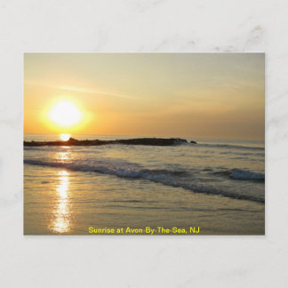 Carte Postale Lever de soleil sur l'Atlantique