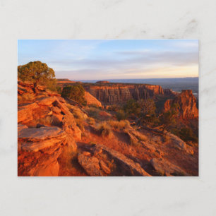 Carte Postale Lever de soleil sur le sentier Grand View au monum