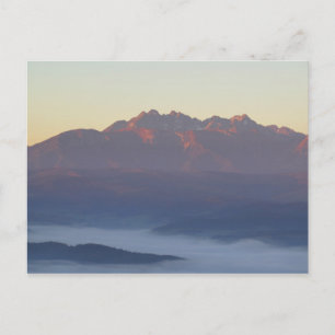 Carte Postale Lever de soleil sur les Tatras