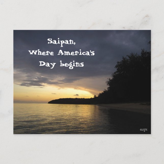 Carte Postale Lever Du Soleil À Pau Pau Beach (Devant)