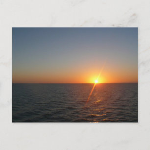 Carte Postale Lever du soleil à Sea III Océan Horizon