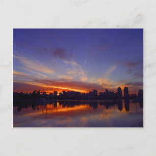 Carte Postale Lever Du Soleil De La Baie De San Diego