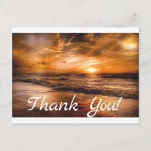 Carte Postale Lever du soleil et paysage marin