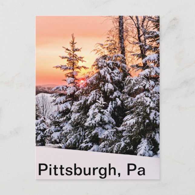 Carte Postale Lever du soleil, Pittsburgh, Pa (Devant)