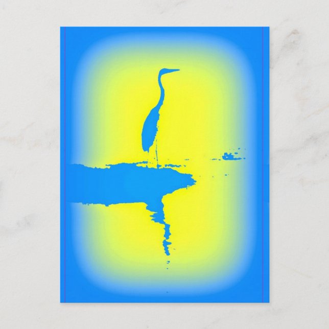 Carte Postale levers bleu (Devant)