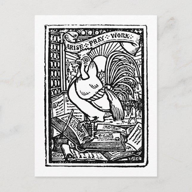 Carte Postale Levez le travail de prières (Devant)