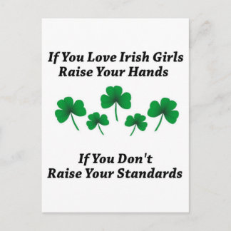 Carte Postale Levez Les Mains Pour Les Irlandaises