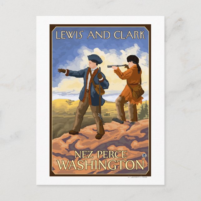 Carte Postale Lewis et Clark - Nez Perce, Washington (Devant)