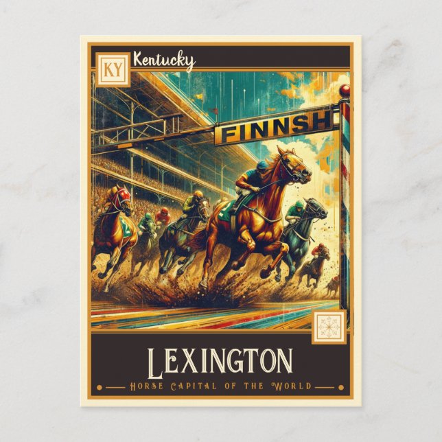 Carte Postale Lexington, Kentucky | VINTAGE (Devant)
