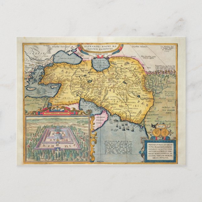 Carte Postale L'expédition d'Alexandre le Grand (Devant)