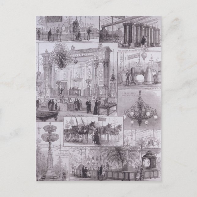 Carte Postale L'exposition électrique internationale (Devant)