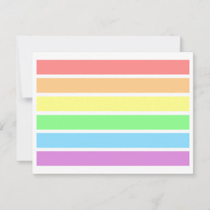 Carte postale LGBT Soft Light Pastel Gay pride Rai