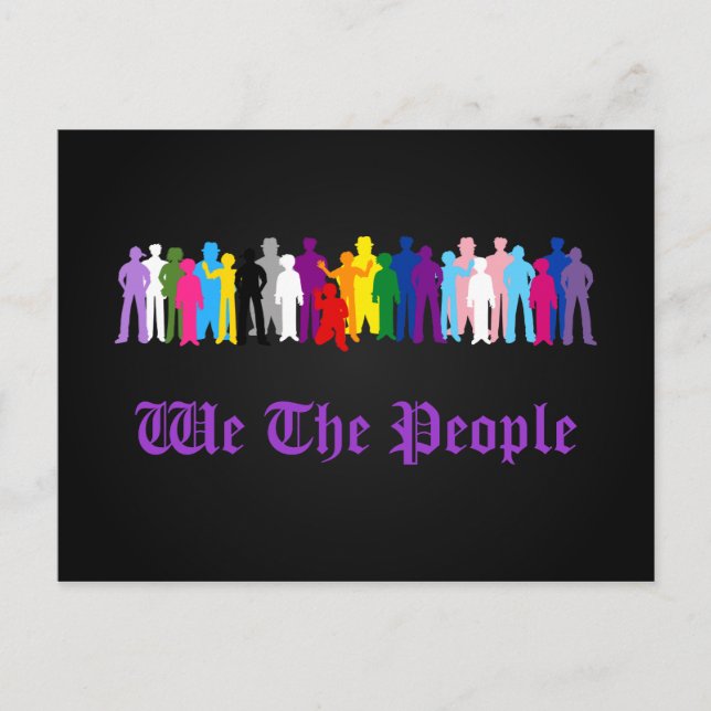 Carte postale LGBT We The People (Devant)