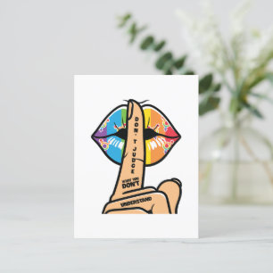 Carte Postale LGBTQ - Ne jugez pas ce que vous ne comprenez pas