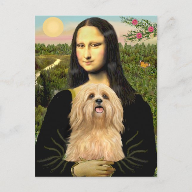 Carte Postale Lhasa Apso 9 - Mona Lisa (Devant)