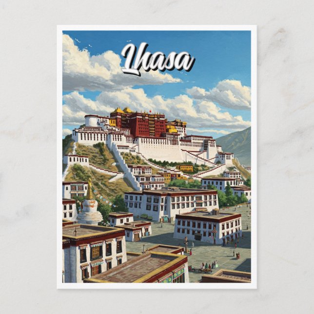 Carte Postale Lhassa Tibet (Devant)