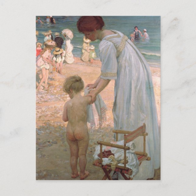 Carte Postale L'Heure De Baignade (Devant)