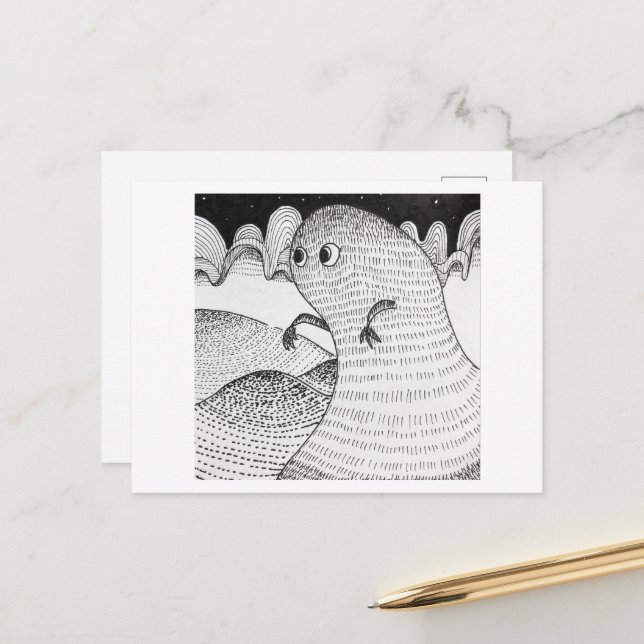 Carte Postale L'heure des sorcières (Devant/Arrière en situation)