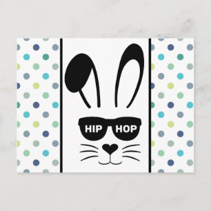 Carte Postale L'Hip hop de Pâques Bunny Hop