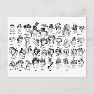Carte Postale L'histoire des Casquettes