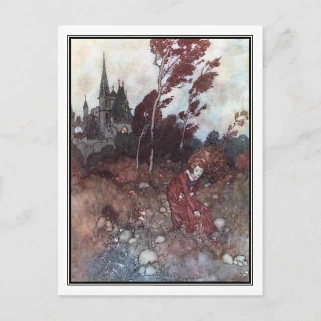 Carte Postale L'histoire du vent par Edmund Dulac (Devant)