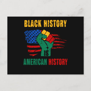 Carte Postale L'histoire noire est le mois de l'histoire américa