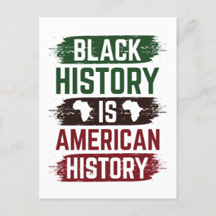 Carte Postale L'histoire noire est l'histoire américaine