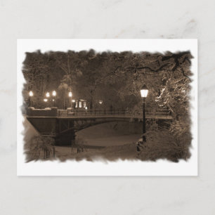 Carte Postale L'hiver dans les tons sépia