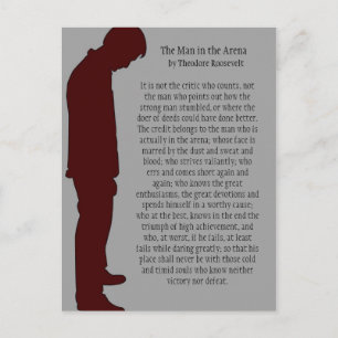 Carte Postale L'homme dans l'arène