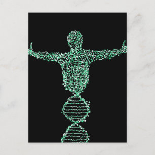 Carte Postale L'homme de l'ADN biologique