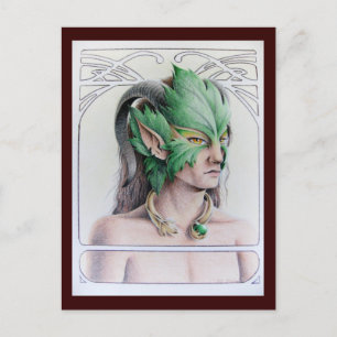 Carte Postale L'homme vert